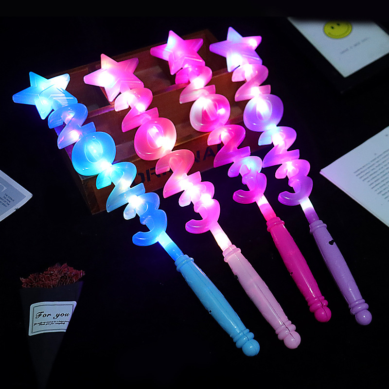 PERNG TEHE Magic Wand Fairy Stick Flash Light Wand Girl Night Toy Gift Educational Toys. 