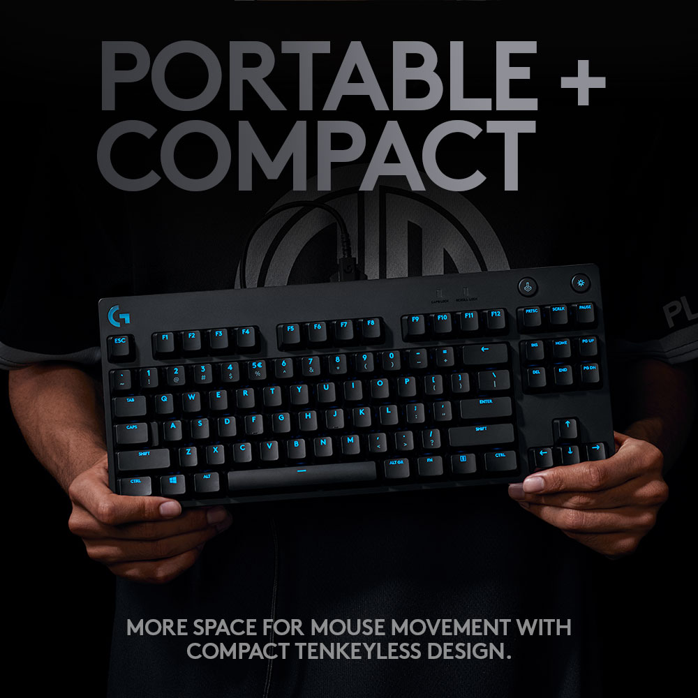 Logitech G PRO Gaming Keyboard with GX Clicky Switches. 