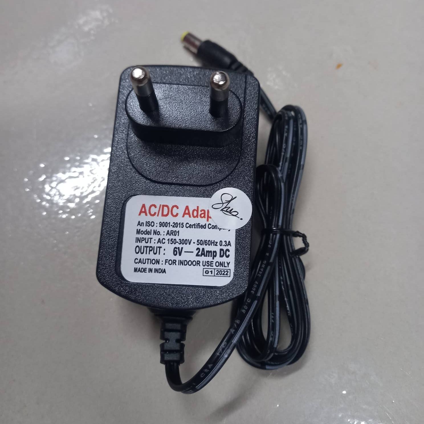 6V 2A WHITE/BLACK AC 220V To DC 6V 2A Power Supply Adapters Chargers 6V 2Amp Chargers Adaptors For Camera LED Strip Lights. 