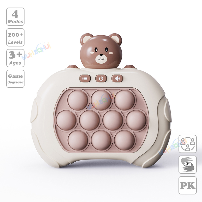 Upgraded Electronic Pop Push Quick Push Game Console with LED Display Screen Suitable for Adult and Child Fidget Toys Christmas. 