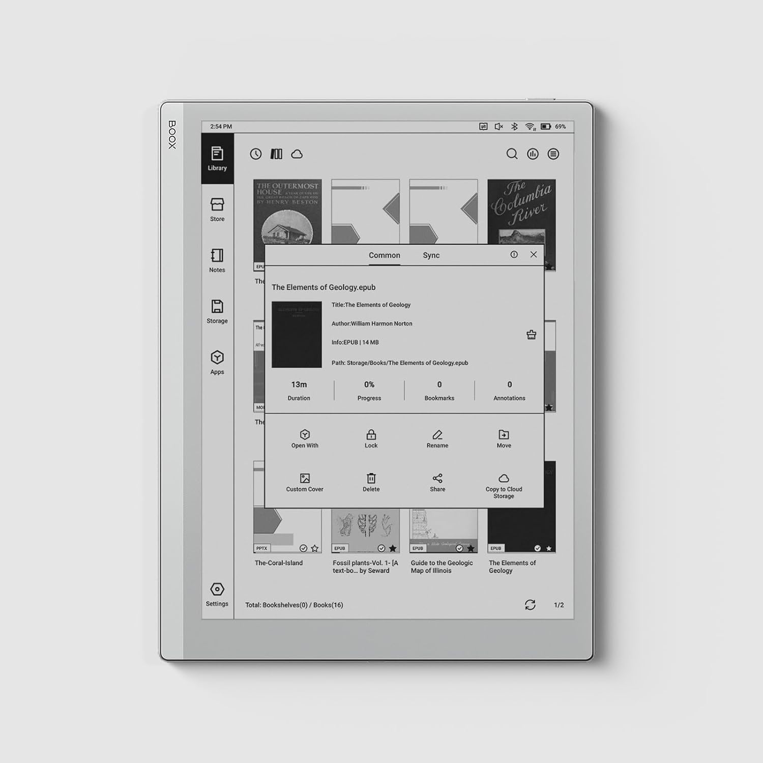 BOOX Go 10.3 | 4.6mm Monochrome ePaper Notepad. 
