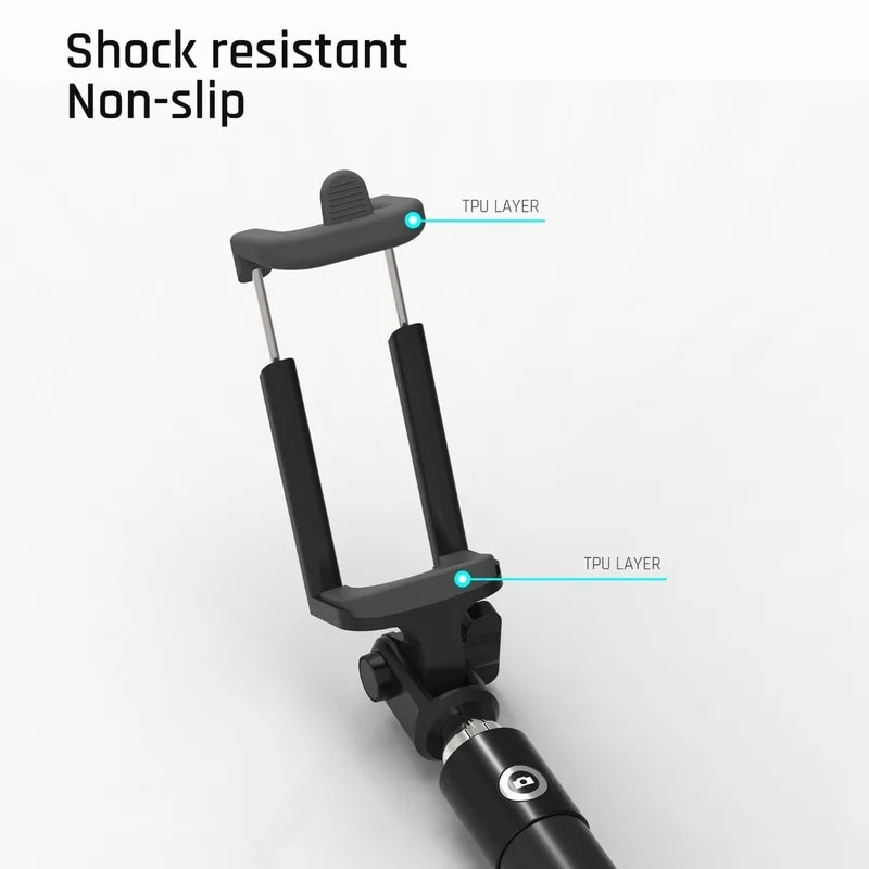 Selfie Handheld Extended WIRED Monopod UNIVERSAL FIT for iPhone 6 6s Plus SE Galaxy S7 S6 Edge Note 5 9 Stick mobile accessories. 