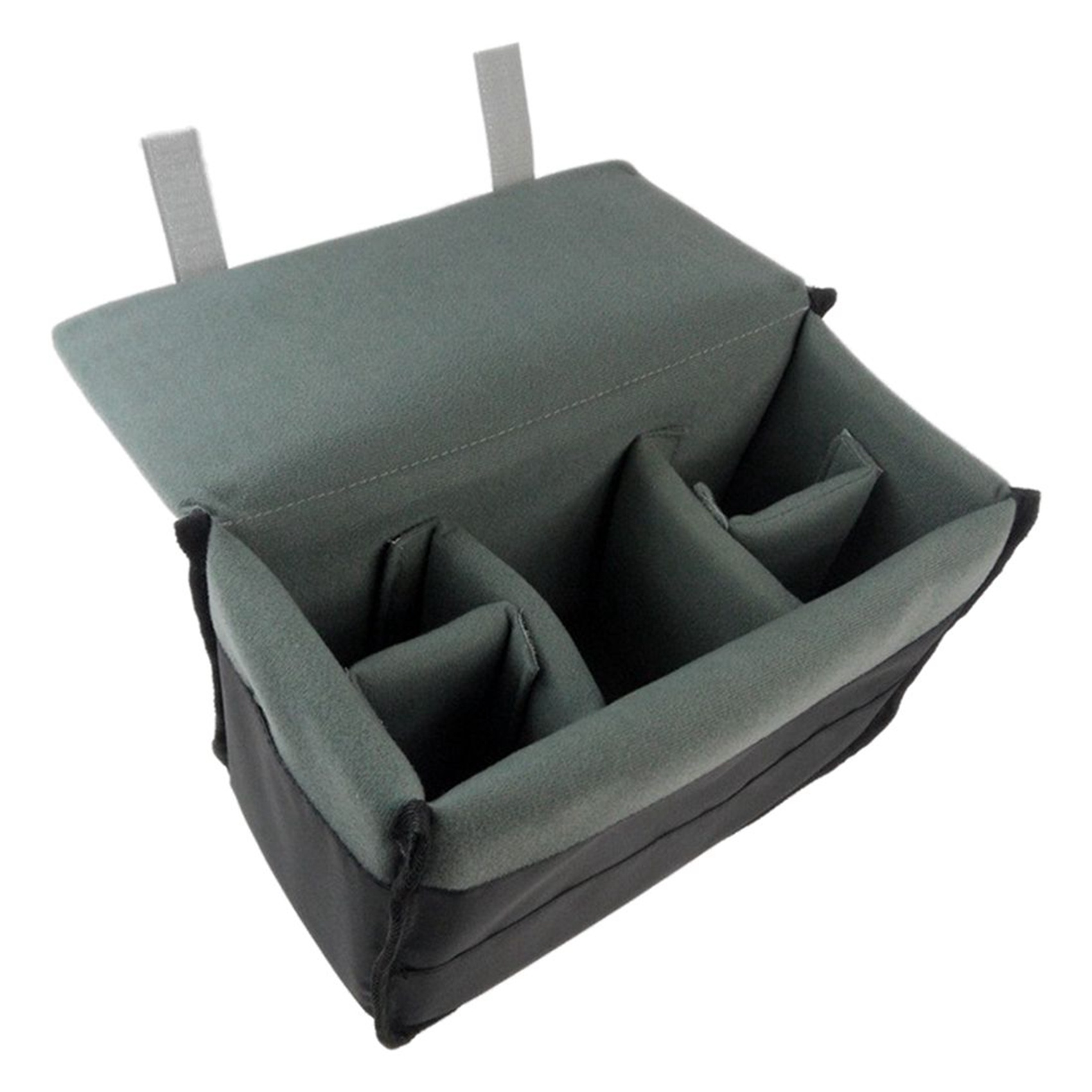 2X Padded Protective Bag Insert Liner Case for DSLR Camera, Lens and Accessories Black. 