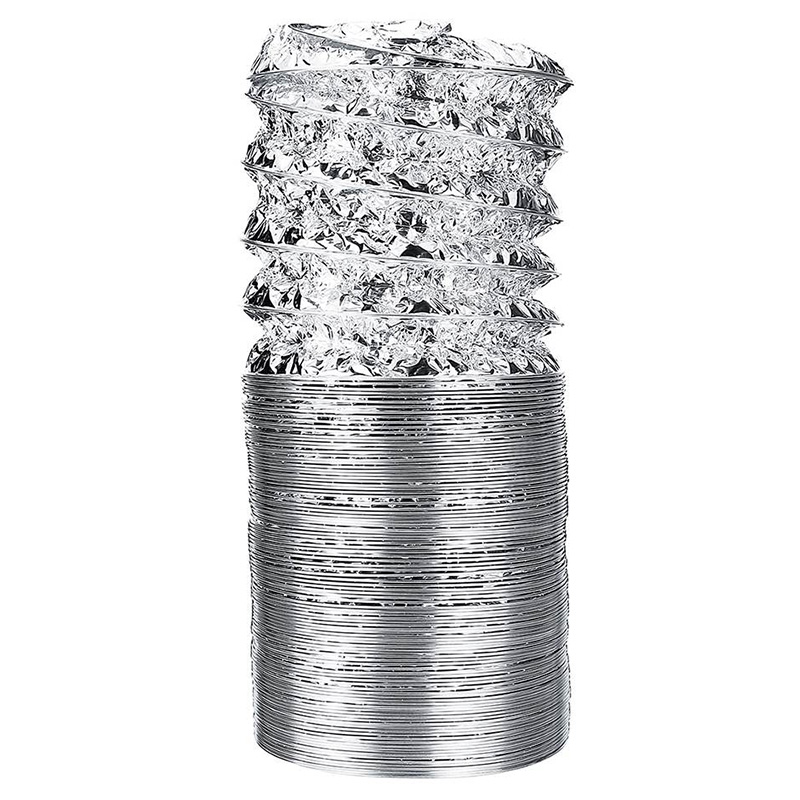 3 Meter Length 100Mm/4 Inch Fresh Air System Flexible Aluminum Exhaust Duct Pipe Air Ventilation Pipe Hose for Bathroom Exquisite Product. 