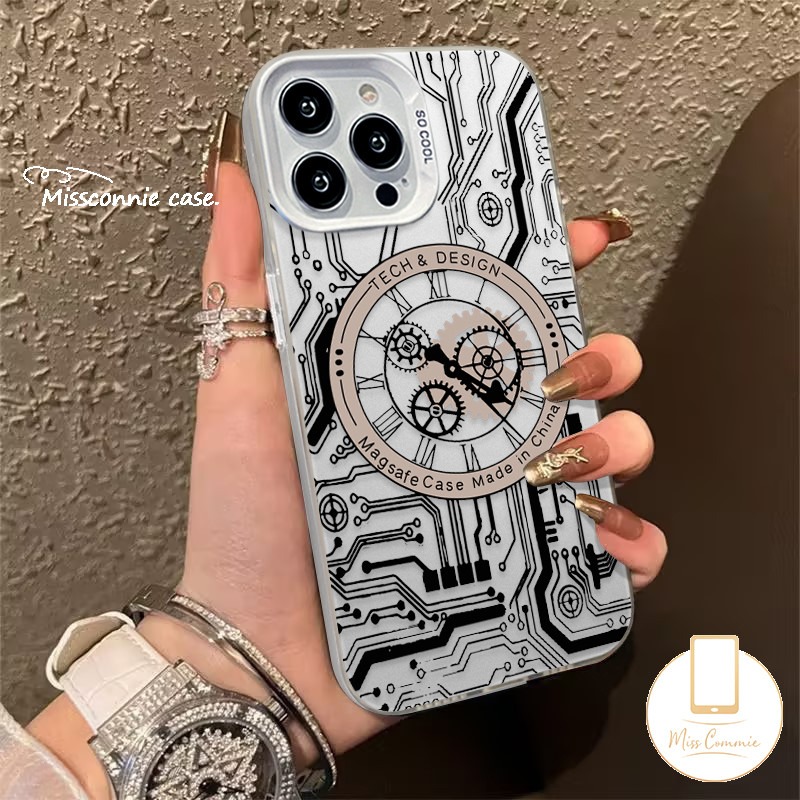 For Infinix Hot 40i 30i Smart 8 6 7 5 Pro Plus Pop 8 7 Note 12 G96 30 40 Pro Hot 30 10 9 11 Play Tecno Spark 20C 10C GO 2024 10 20 Pro Camon 20 Cool Mechanical Watch Pattern Case. 