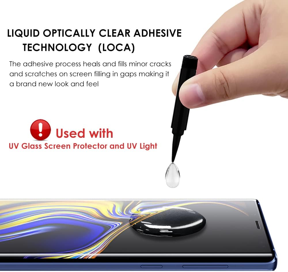 [1 Piece] Xmart UV Adhesive for UV Tempered Glass film (UV Glue for all models of UV Screen Protector). 