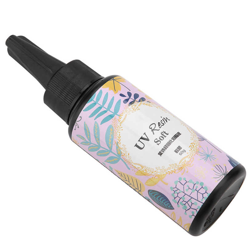 DIY Crystal Transparant UV Quick-drying Glue Hard Curing Resin Gel Non-toxic. 