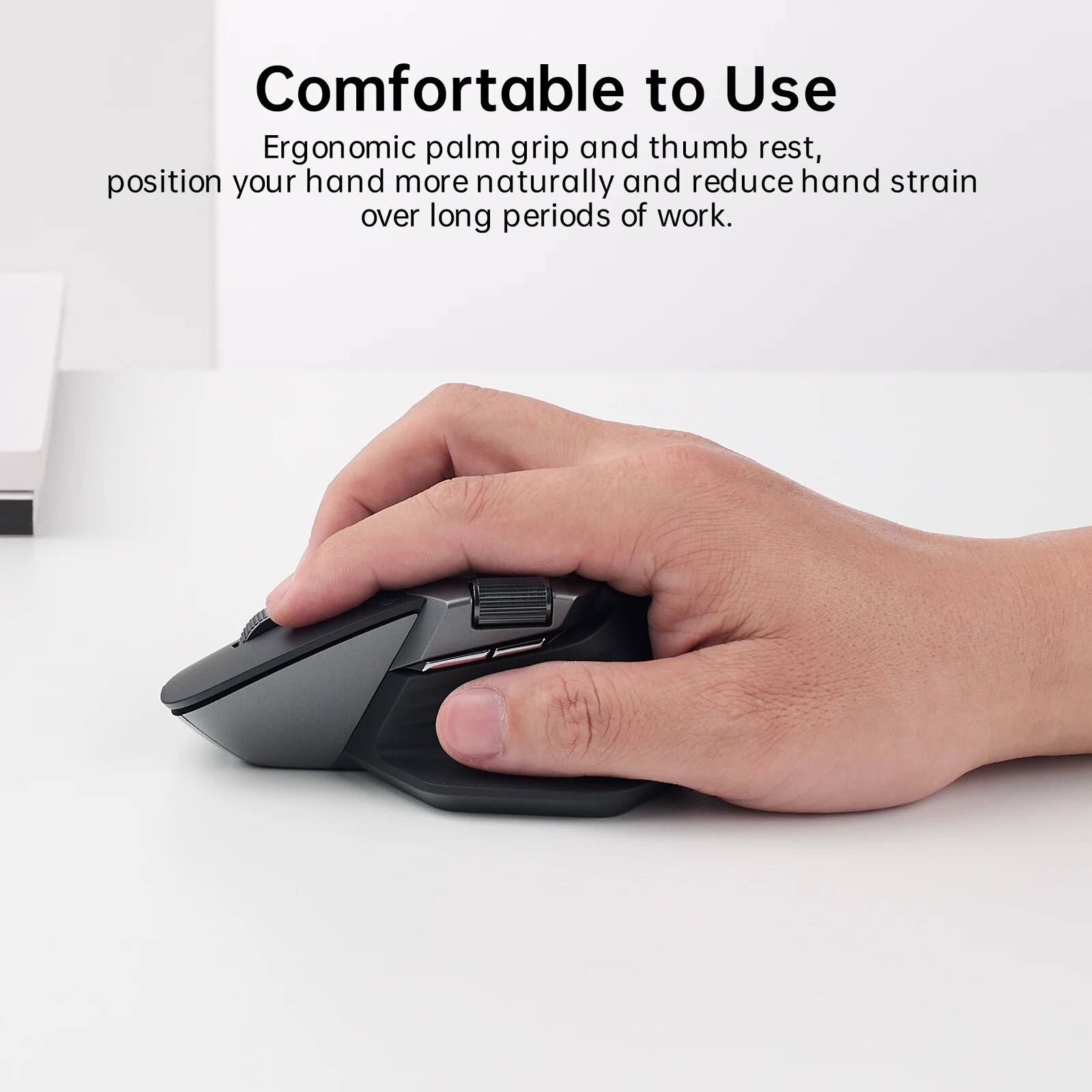 Rapoo MT760 Rechargeable Multi-mode Wireless Mouse Ergonomic 4000 DPI Easy-Switch Up to 4 Devices Bluetooth Mouse Office Mice. 