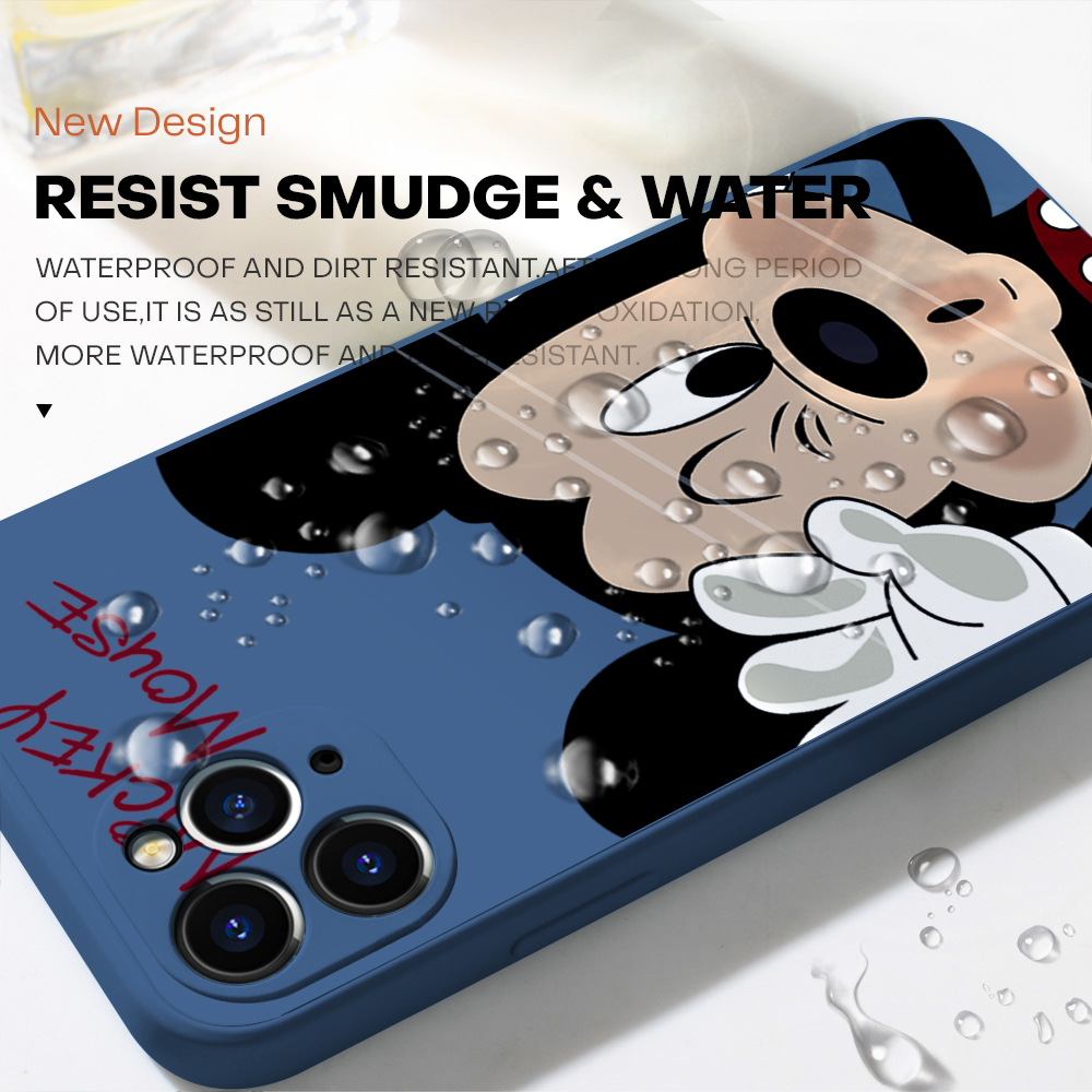 ZeroQiQi for Vivo Y19 Back Cover Cartoon Cute Mouse Full Lens Protection Thin Anti Drop Phone Case Built in Thin Pile Silicone Soft Case. 