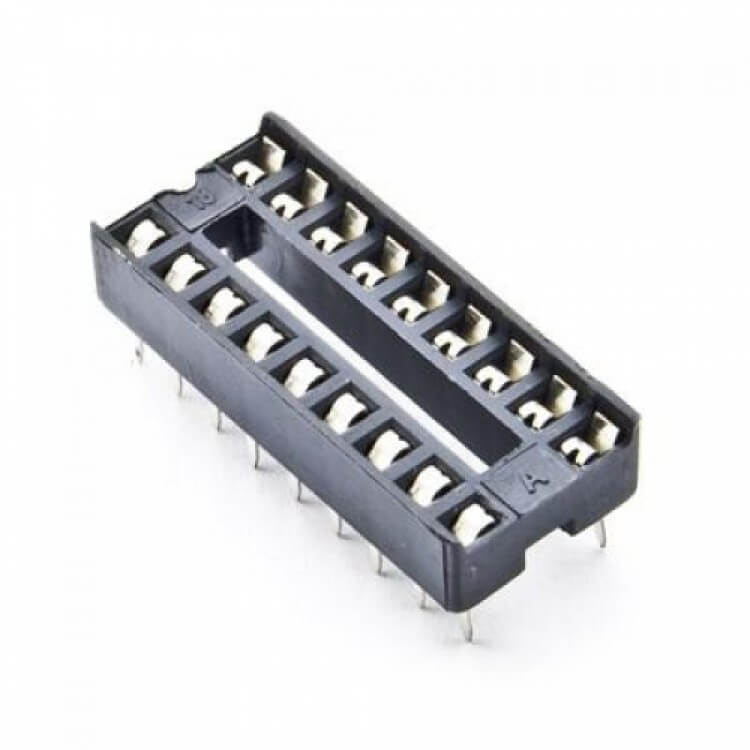 5Pcs- 18Pin IC Base 18 Pin Leads PCB Mount Low Cost IC Socket DIL DIP IC Socket PCB Mount Connector Adaptor Solder Type IC Base Socket 18 Pin IC Base. 