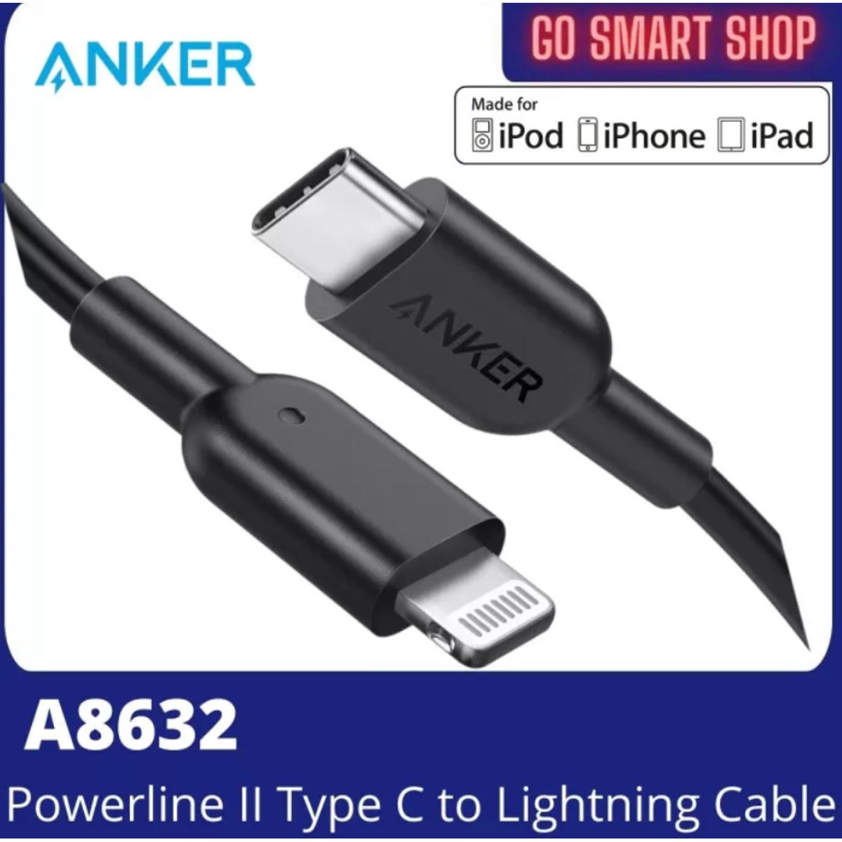 Anker Powerline II USB-C Cable high-speed charging via Power Delivery MFi Certified A8632
