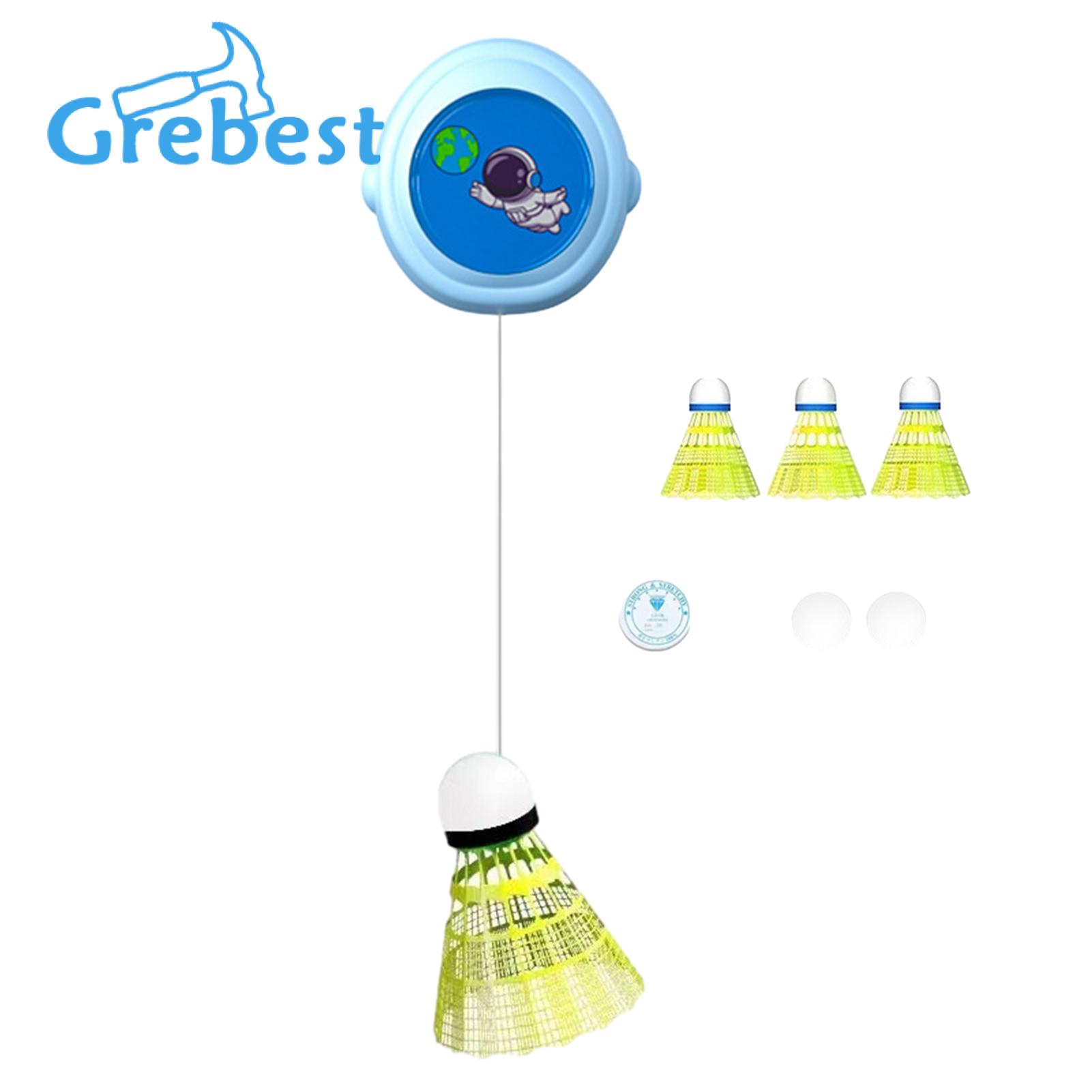 Badminton Trainer Portable Height-adjustable Badminton Rebound Trainer for Solo Practice Easy Installation Simple to Use Ideal for Southeast Asian Buyers Badminton Training Tool. 