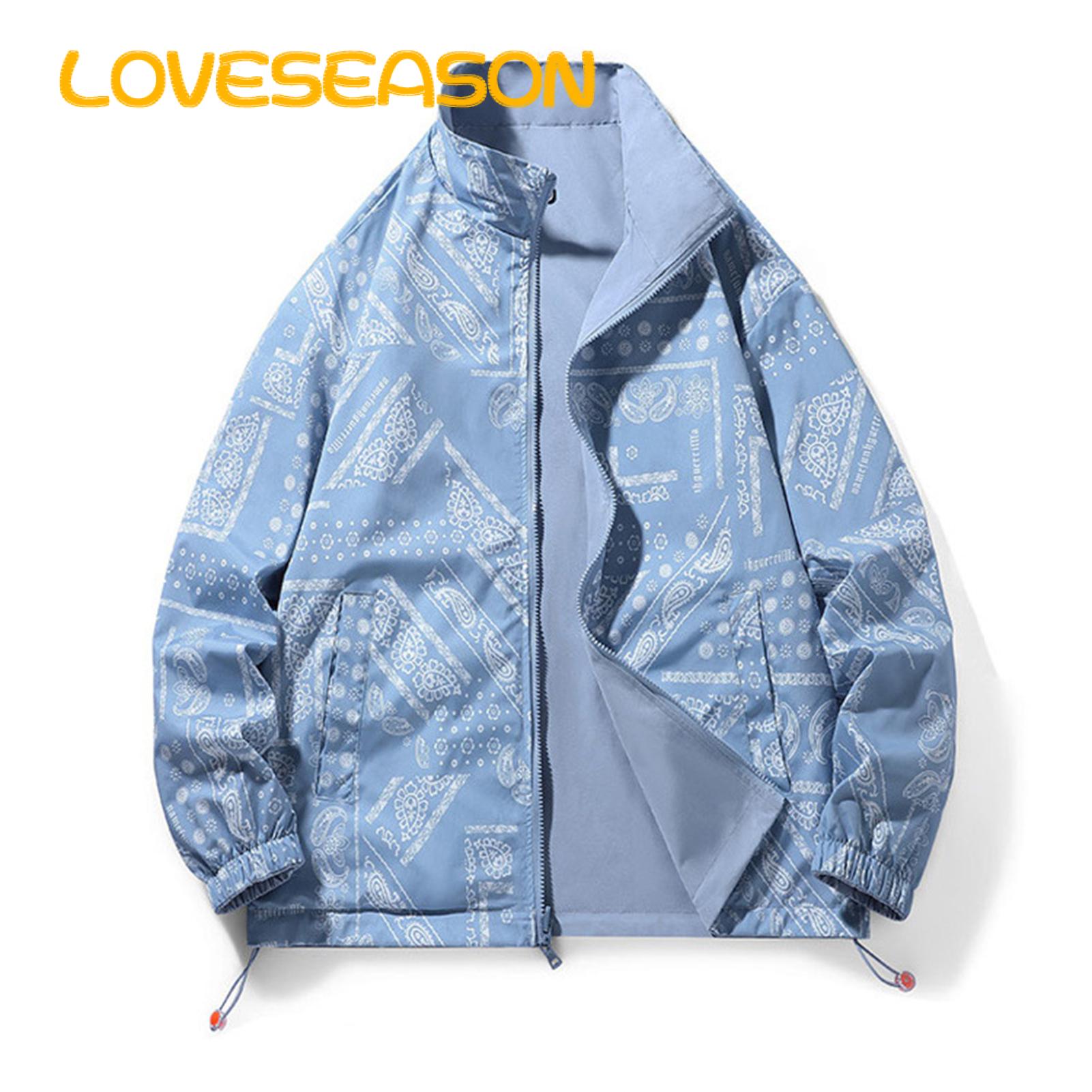 Zipper Open Jacket Reversible Men's Jacket with Windproof Splash-resistant Features Perfect for Spring Fall less Than Reversible Jacket. 