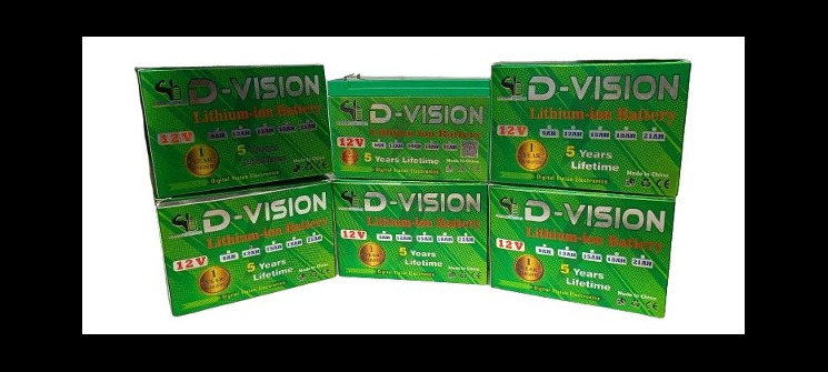 12 Volt 18ah battery D Vision lithium-ion battery BMS Protection with 1 Year Gruntee. 