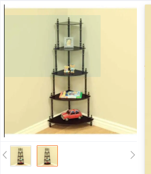 5 layer partex corner(golden border) shelf for home decore. 