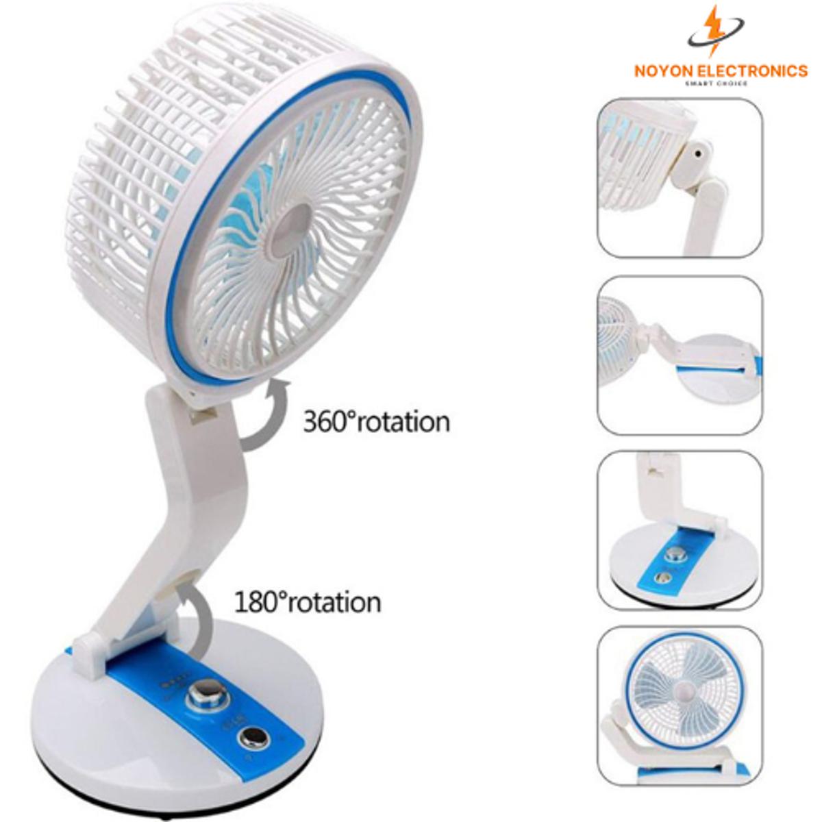 YG-2018 Rechargeable Folding Fan With LED Light