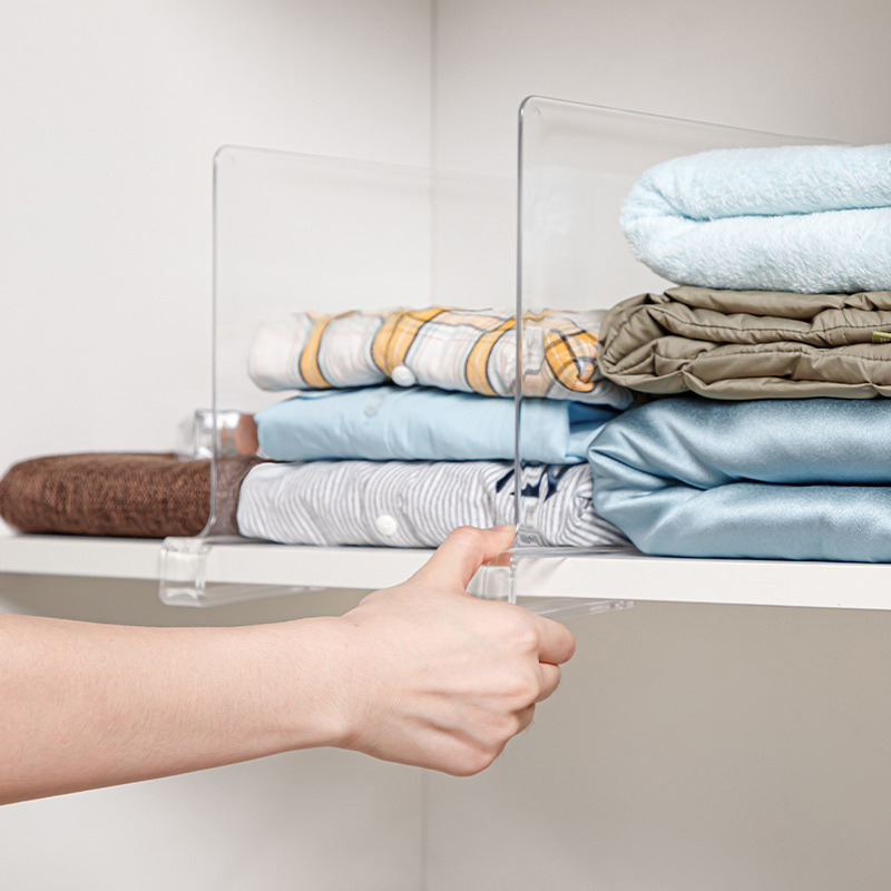 Transparent Acrylic Wardrobe Storage Rack Home Bookcase Partition Podazz. 