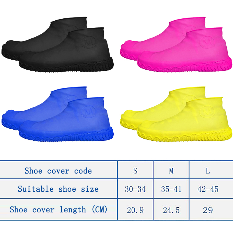 (New) Unix Outdoor Water Proof ilicon How Cover Rainproof Non lip Grip ilicon Durable Rainboot. 