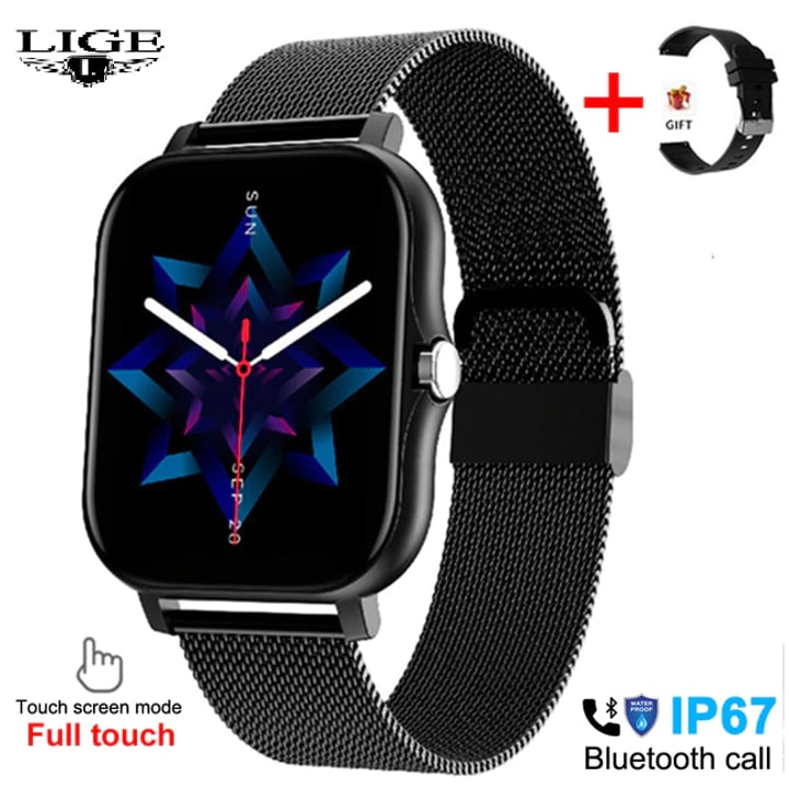 GT20  Full Touch Sport Smart Watch Unisex  Heart Rate Fitness Tracker Bluetooth call Smartwatch wristwatch For Android Smartwatch. 