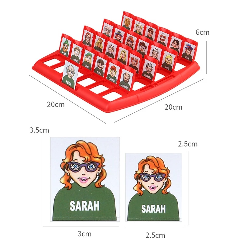 Guess Who Game Family Interation Card Toy Board Guessing Memory Training Parent Child Leisure Time Party Indoor Games Gift. 