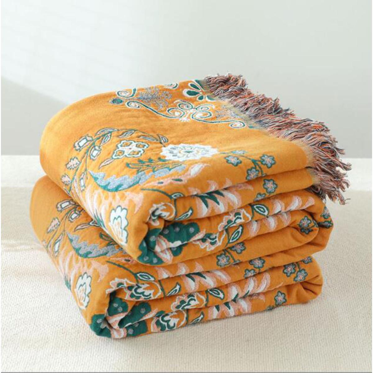 Bohemia Sofa Cover Throw Blanket All Season Geometry Dust Towel Blankets for Office Car Winter Bedspread
