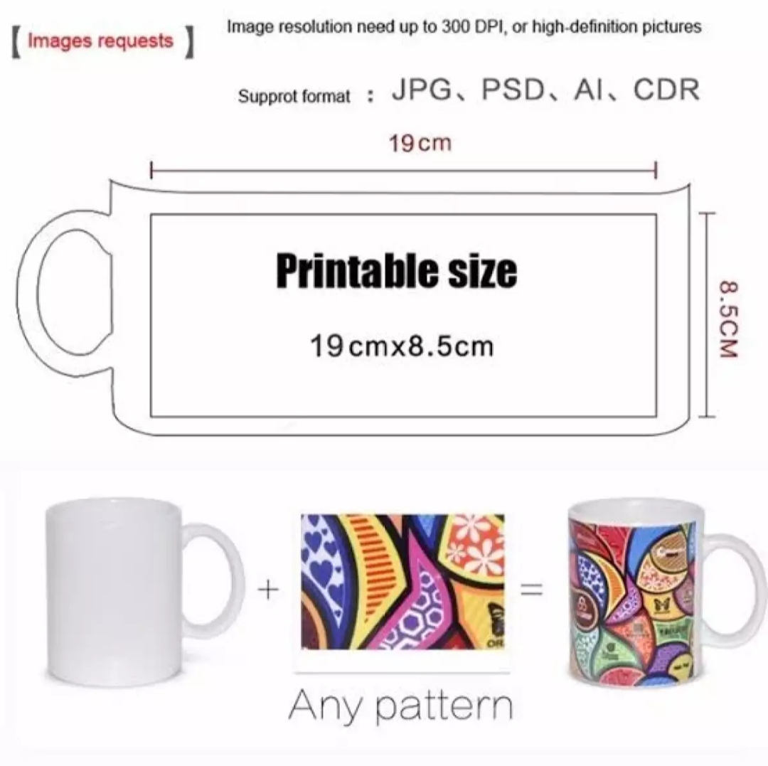 Customized Mug print with Photo, Logo or text( Creat Your Own) - Coffee Mug - Coffee Mug. FREE home delivry. 