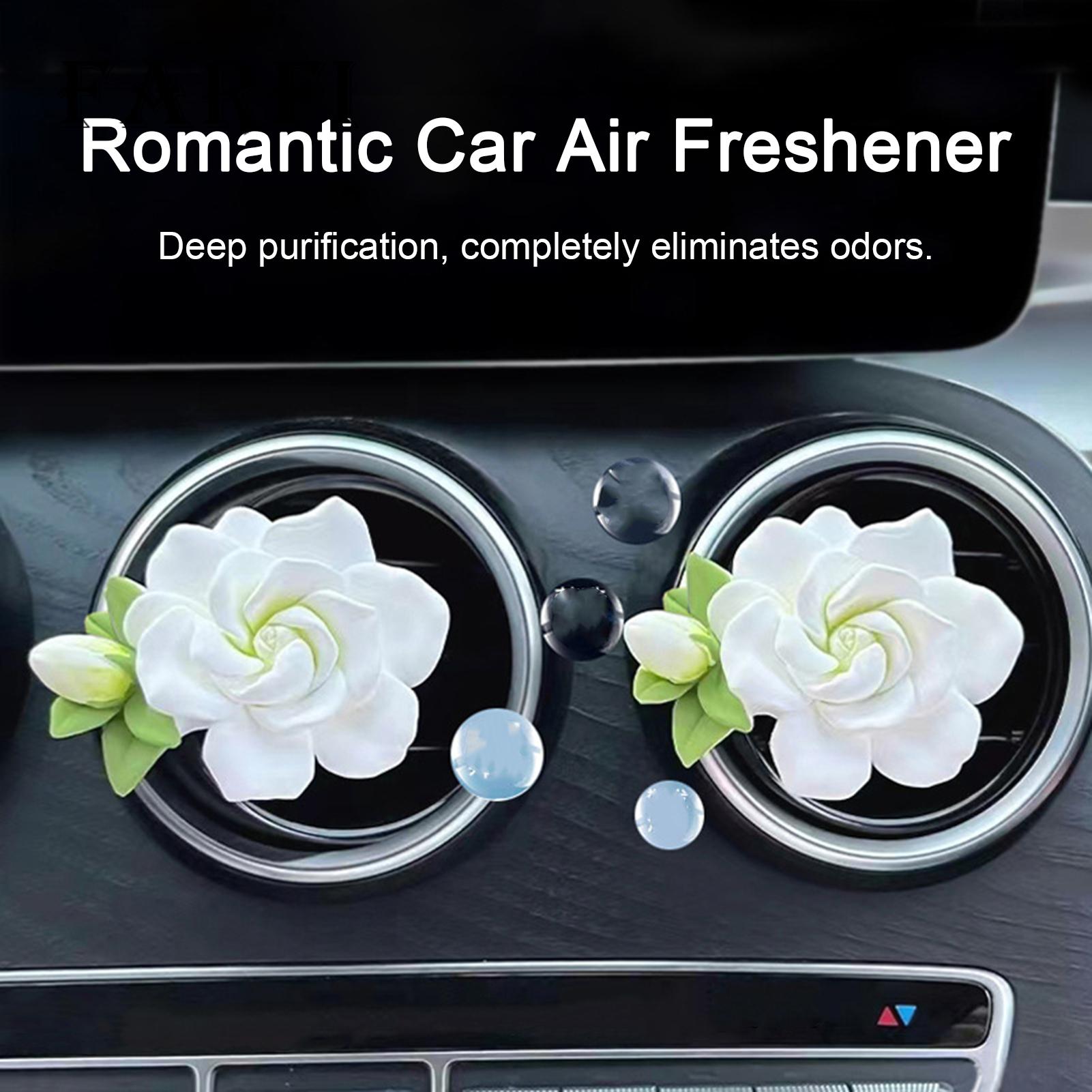 Car Therapy Diffuser Refresh Drive with Gardenia Car Air Freshener Therapy Essential Oil for Relaxation less Than Relaxing for Car. 