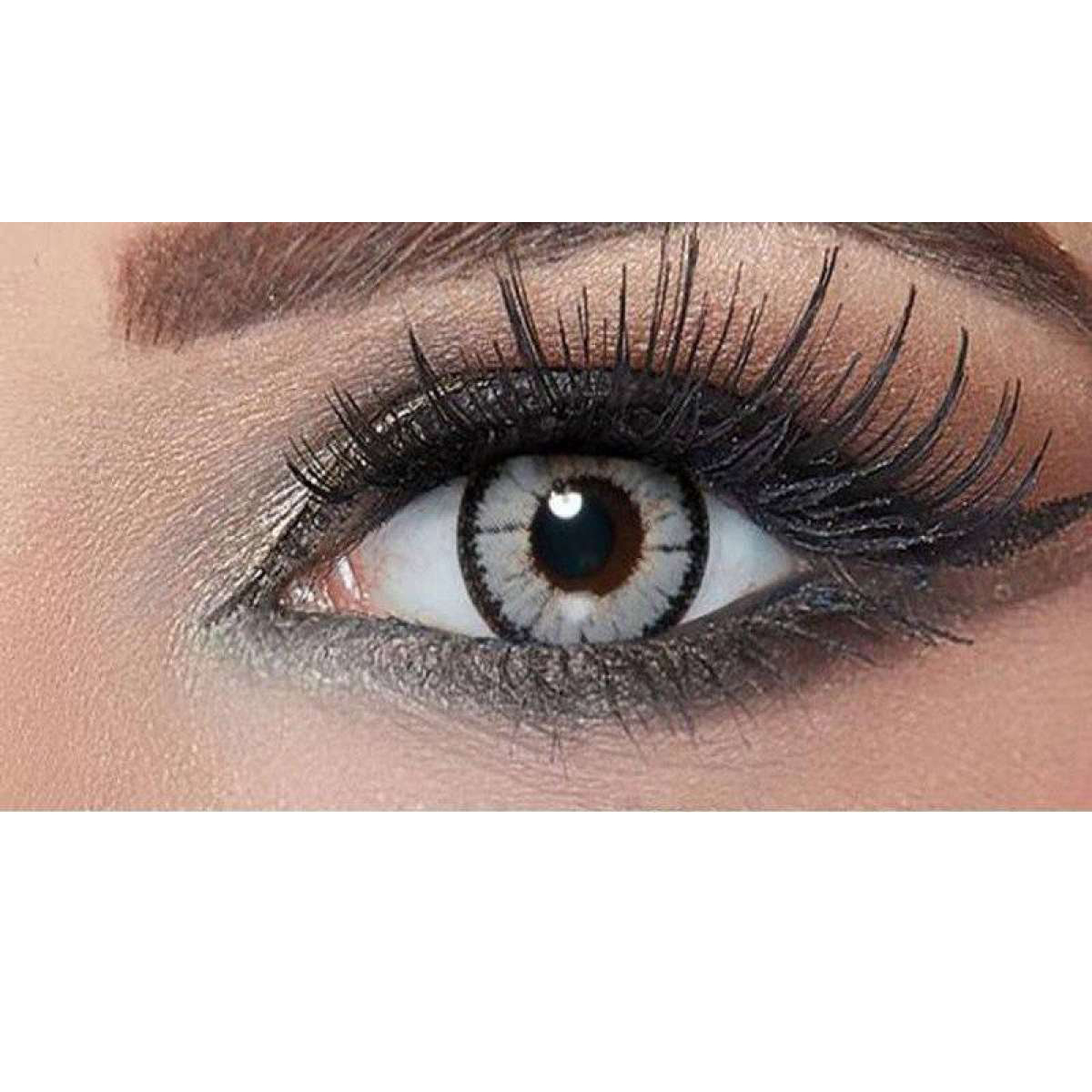 Bella Contact Lens highlight circle mist gray