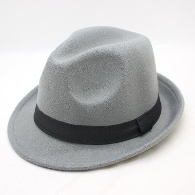 【happy one】wool Derby Fedoras Cap Felt Billycock Hats Winter Bowler Fedora Trilby Hats Man's Cap. 