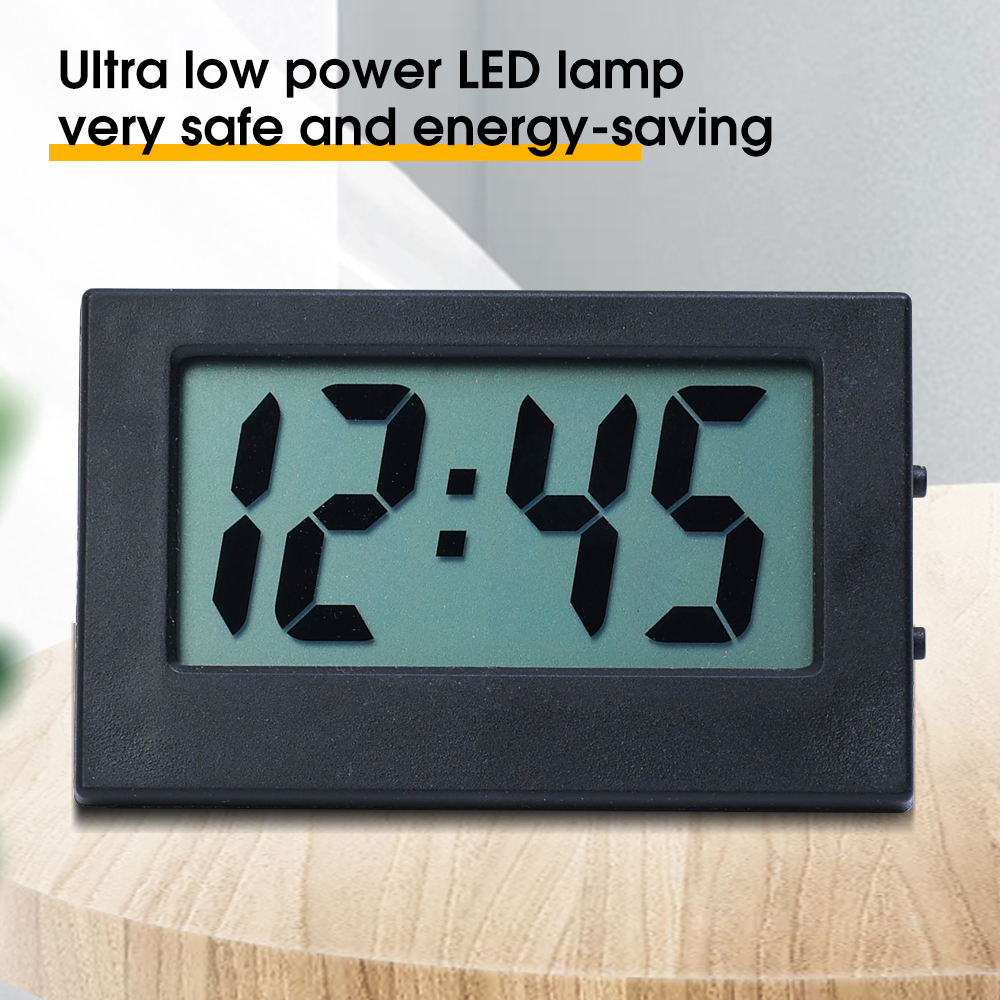 Mini Small Digital Desk LED Display Clock Travel Electronic Clock Home Office Desk Clock