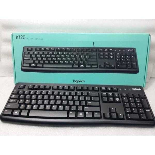 KEYBOARD LOGITACH K120 HIGH QUALITY KEYBOARD PLUG AND PLAY USB. 