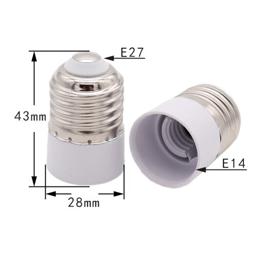 【VisioN Shop】High Quality E14 to Lamp Bulb Socket base Holder Converter e27 to e14 Light Conversion Fireproof home room