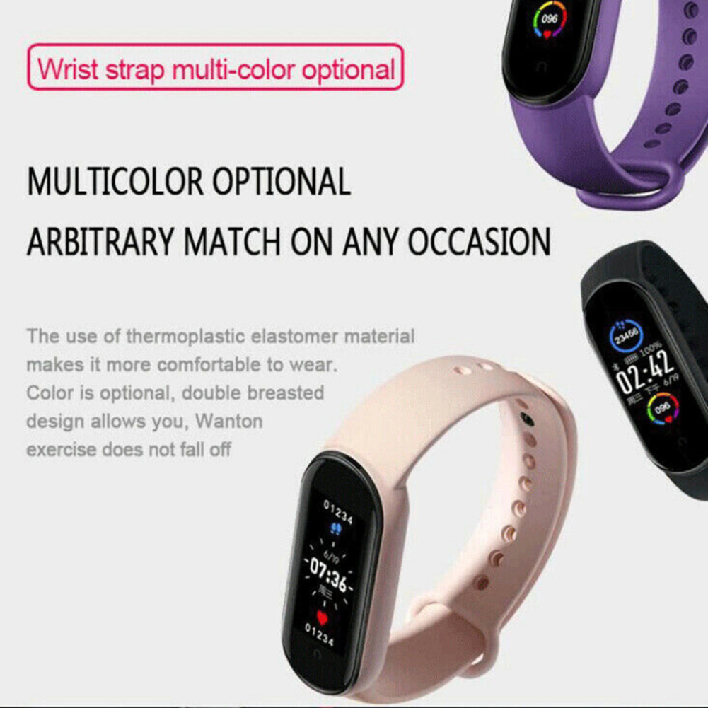 S-way M5 Fitness Pedometer Smart Watch Walk Step Counter Monitor Smart Bracelet Waterproof Smart Watch For Android/IOS. 