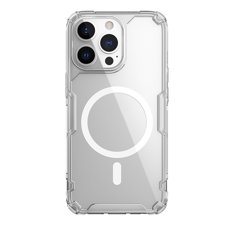 Nillkin Nature Pro TPU Magnetic Casing For iPhone 13 Pro Max Phone Case Ultra Thin Transparent Shockproof Soft Back Cover. 