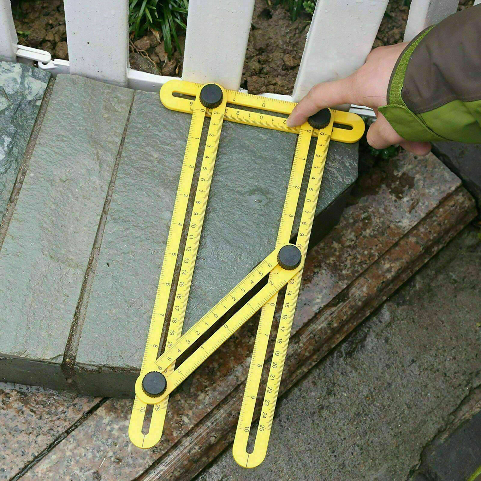 Plastic Angle Square Ruler Torque Angle Gauge Upgraded General Template Tool Box Tile Flooring Gift. 