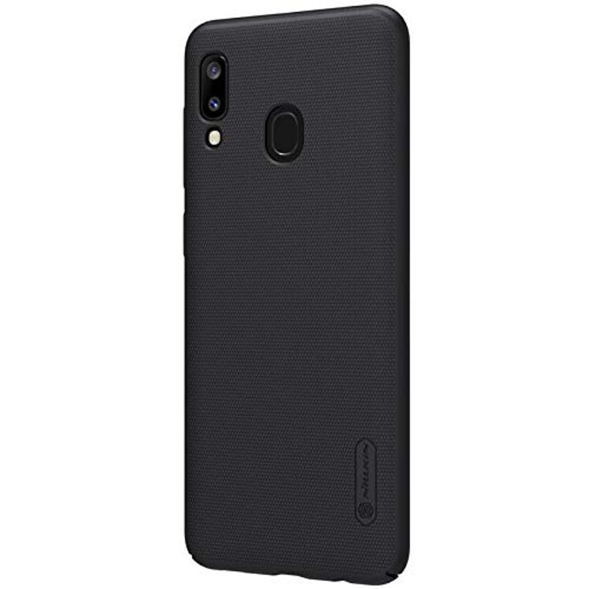 Nillkin Frosted Shield Ultra Thin Hard Plastic Back Cover Case for Samsung Galaxy A20 (Black)