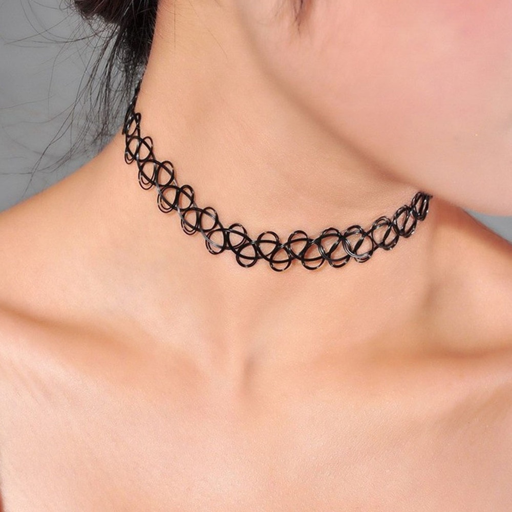 1pcs Sell Choker Necklaces Colorful Chokers Particular year Necklace Beach Jewelry Water Drop Circular Cobwebbing Clavicle. 