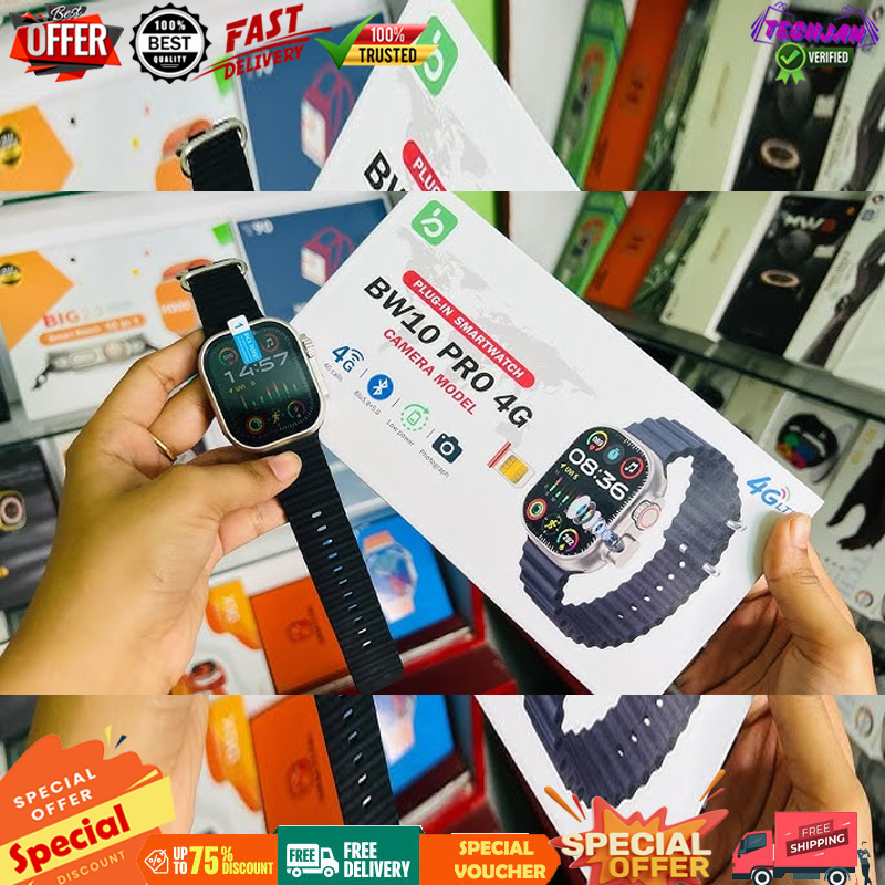 BW10 Pro 4G Sim Card Support Camera Smart Watch