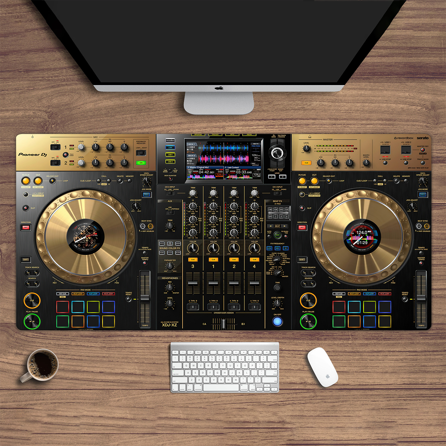 Decorative DJ Gift Pad DJ Disc Table Controller Picture D Big Mouse Pad Pioneer DJ Smart DJDJ-200 Console Display Table. 