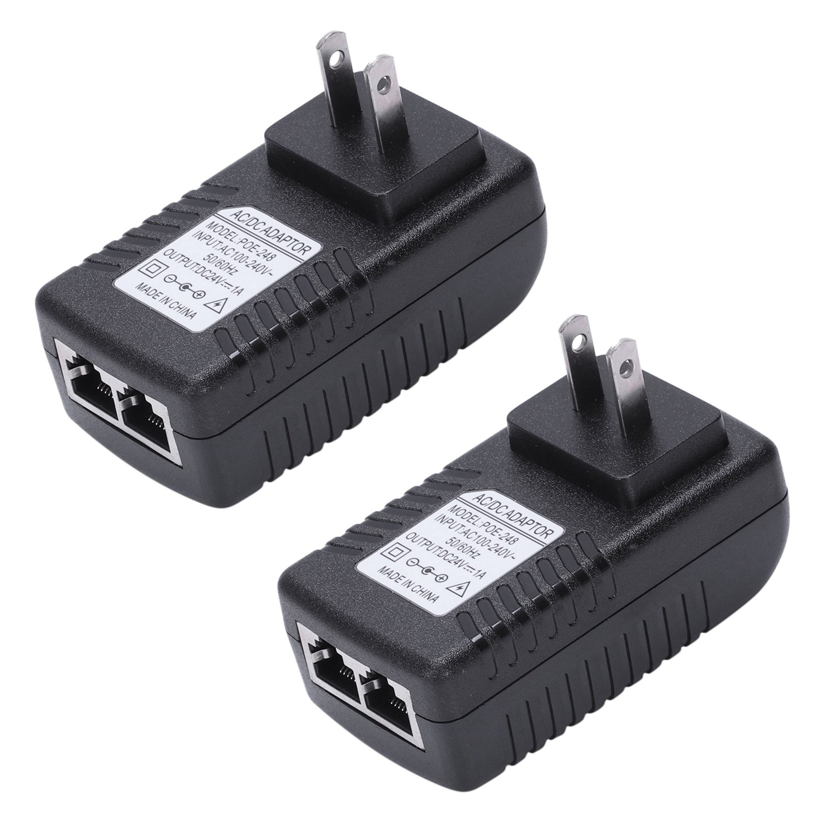 High-quality】 2X Ethernet POE Injector Adapter for IP Phone