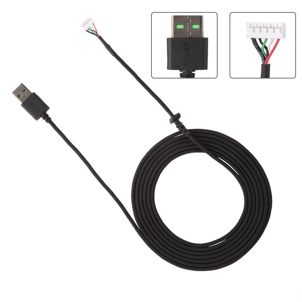 Number 23 USB Mouse Cable Replacement 2m Long Mouse Cable Replacement for Razer Viper. 