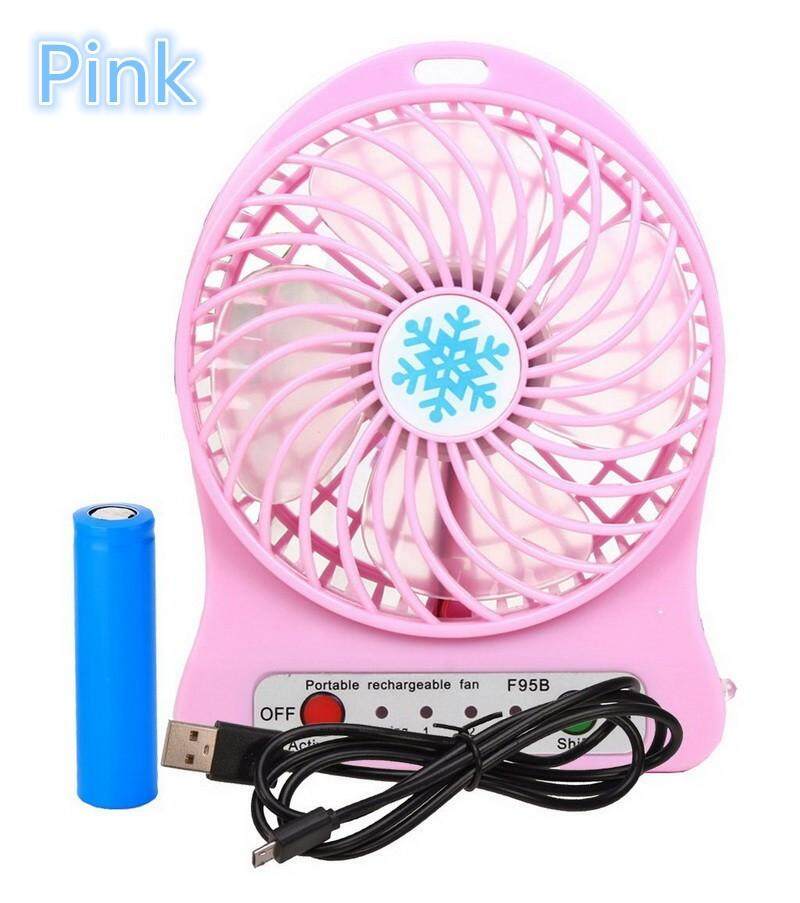 2018 LED Mini USB Portable rechargeable fan 18650 li ion Rechargeable Battery Outdoor Camping office USB Cooler fans