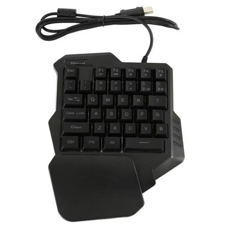 One Handed Gaming Keyboard Mini Gaming Keyboard Half Keyboard Gaming RGB Gaming Keyboard. 