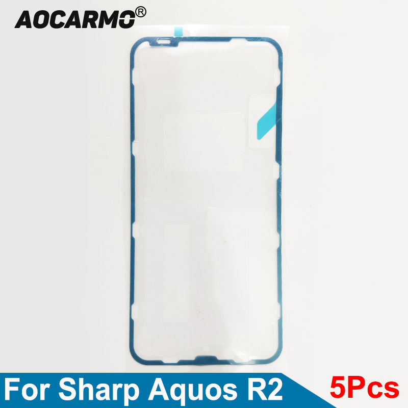 Aocarmo 5Pcs/Lot Front Frame Sticker Glue Tape LCD Display Screen Adhesive For Sharp Aquos R2