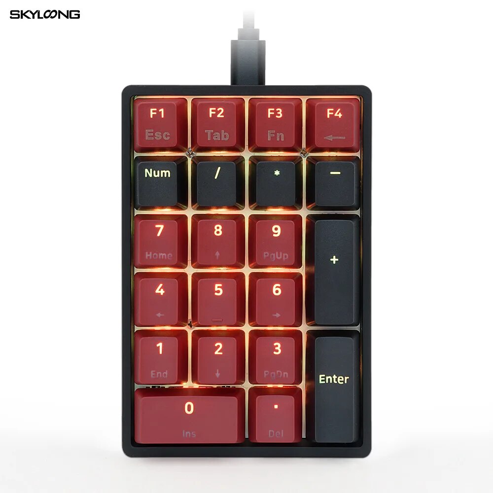 SKYLOONG GK21S Mechanical Numeric Keyboard Mini Gamer Bluetooth Mechanical Switch Gaming Keyboards for Win Tablet Laptop Desktop. 