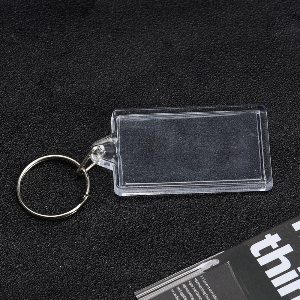 1/5pcs Acrylic Photo Frame Keychain with Tassels Snap-In Custom Insert Photo Acrylic Blank Keyring Clear Blank Picture Keyring. 