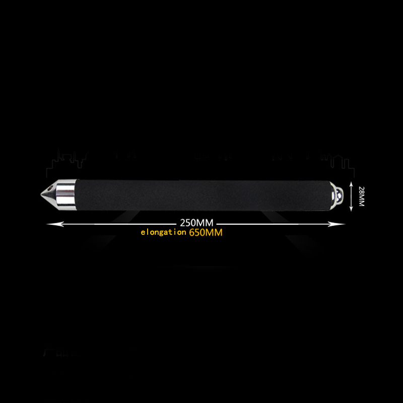 Outdoor Self-Defense Three Sections Telescopic Sticks Portable Emergency Escape Multi-Tool