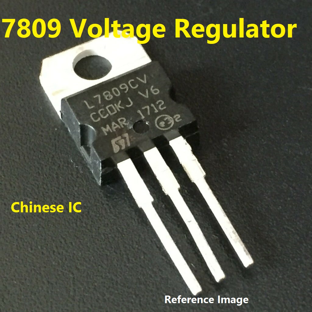 2Pcs- Chinese LM7809 Voltage Regulator LM7809 IC 9V 1.5A Voltage Regulator 3 Pin Leads 7809 Regulator IC TO-220 Package 9V 7809 Voltage Regulator. 