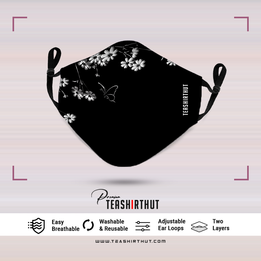 Exclusive Teashirthut Design Edition Womens Fashion Mask Blossom Breeze