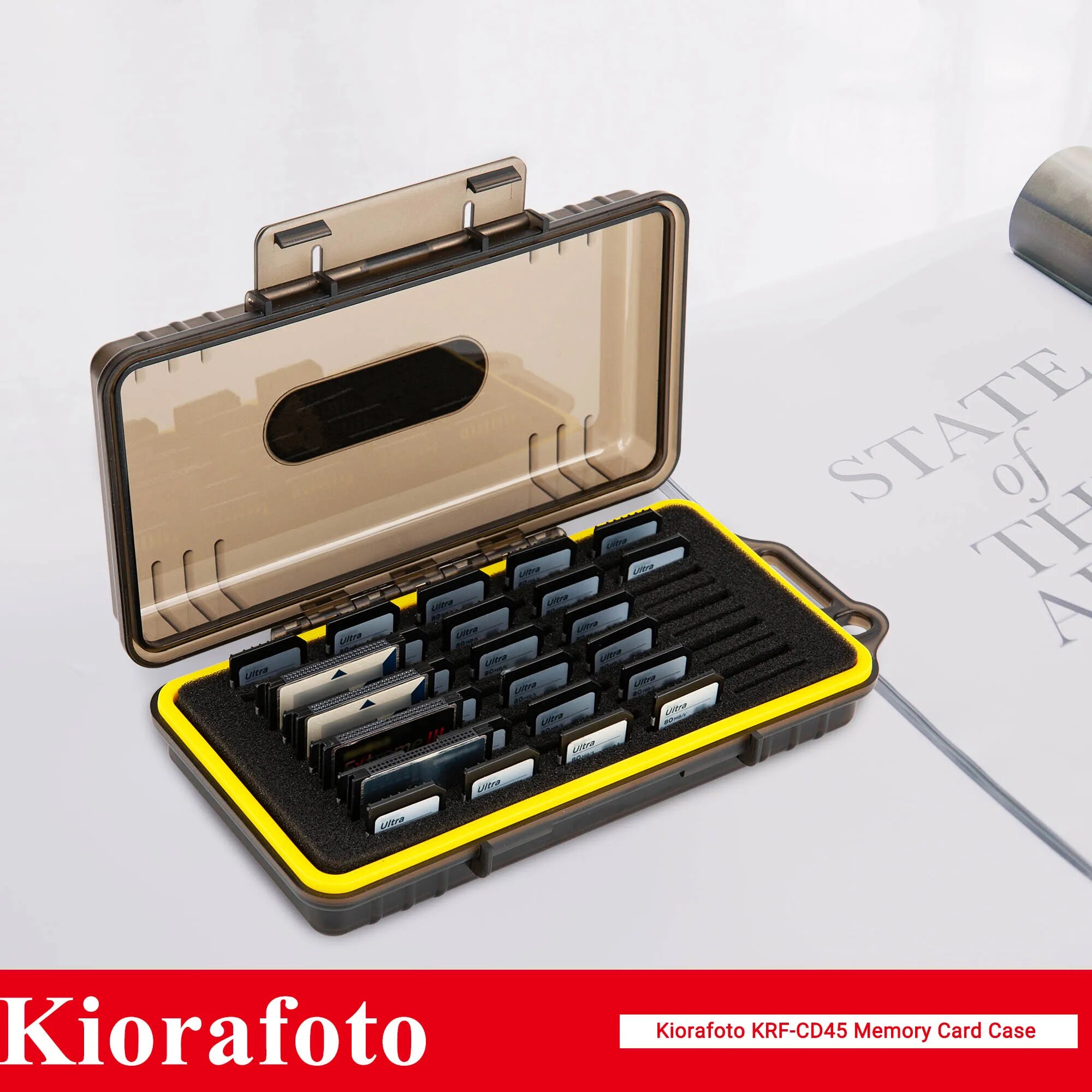 45 Slots Memory Card Holder Case Organizer Keeper Storage for SD XQD Cfexpress Type A for PSV PS Vita Nintendo Switch Game Cards. 